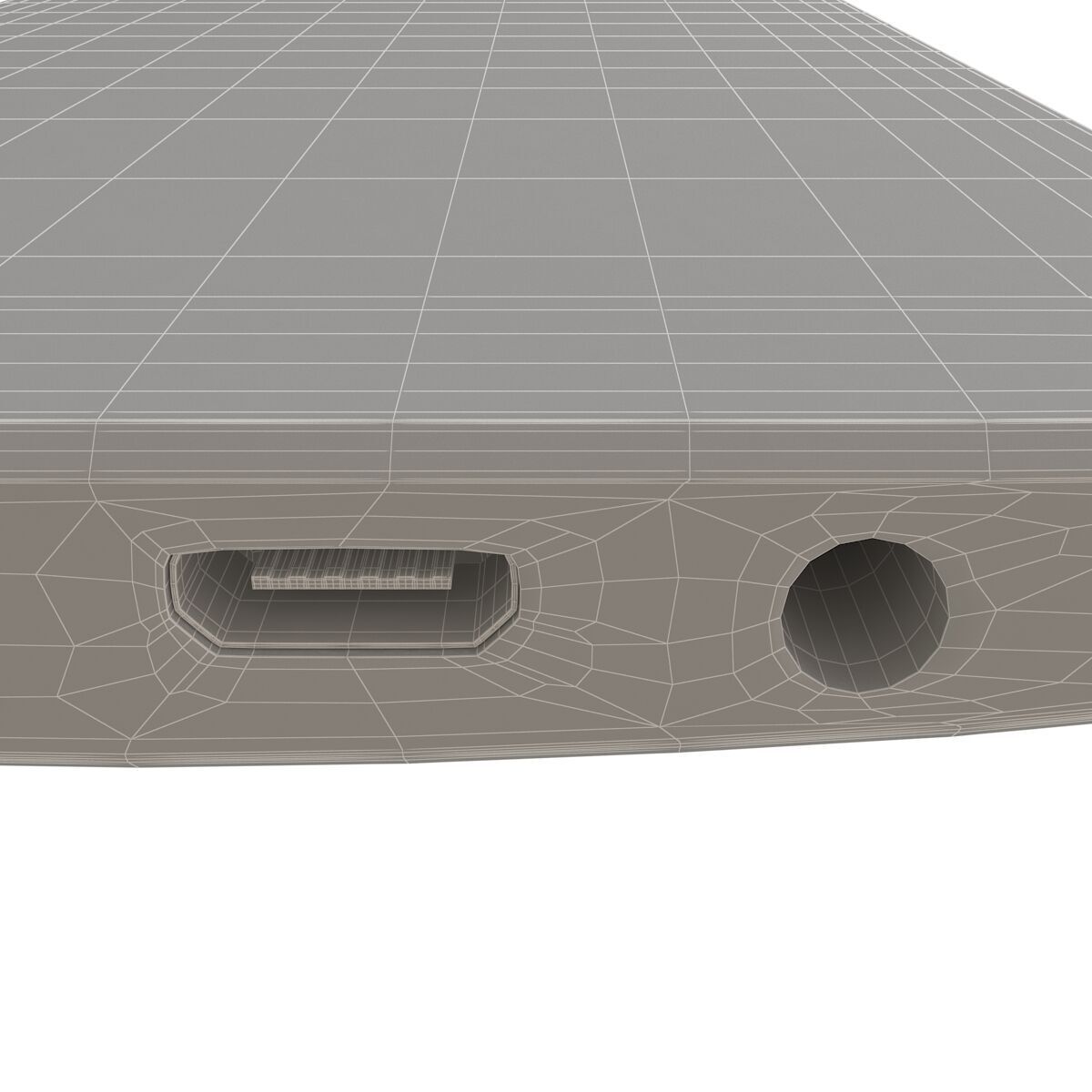 HTC One E8 red 3D model_10