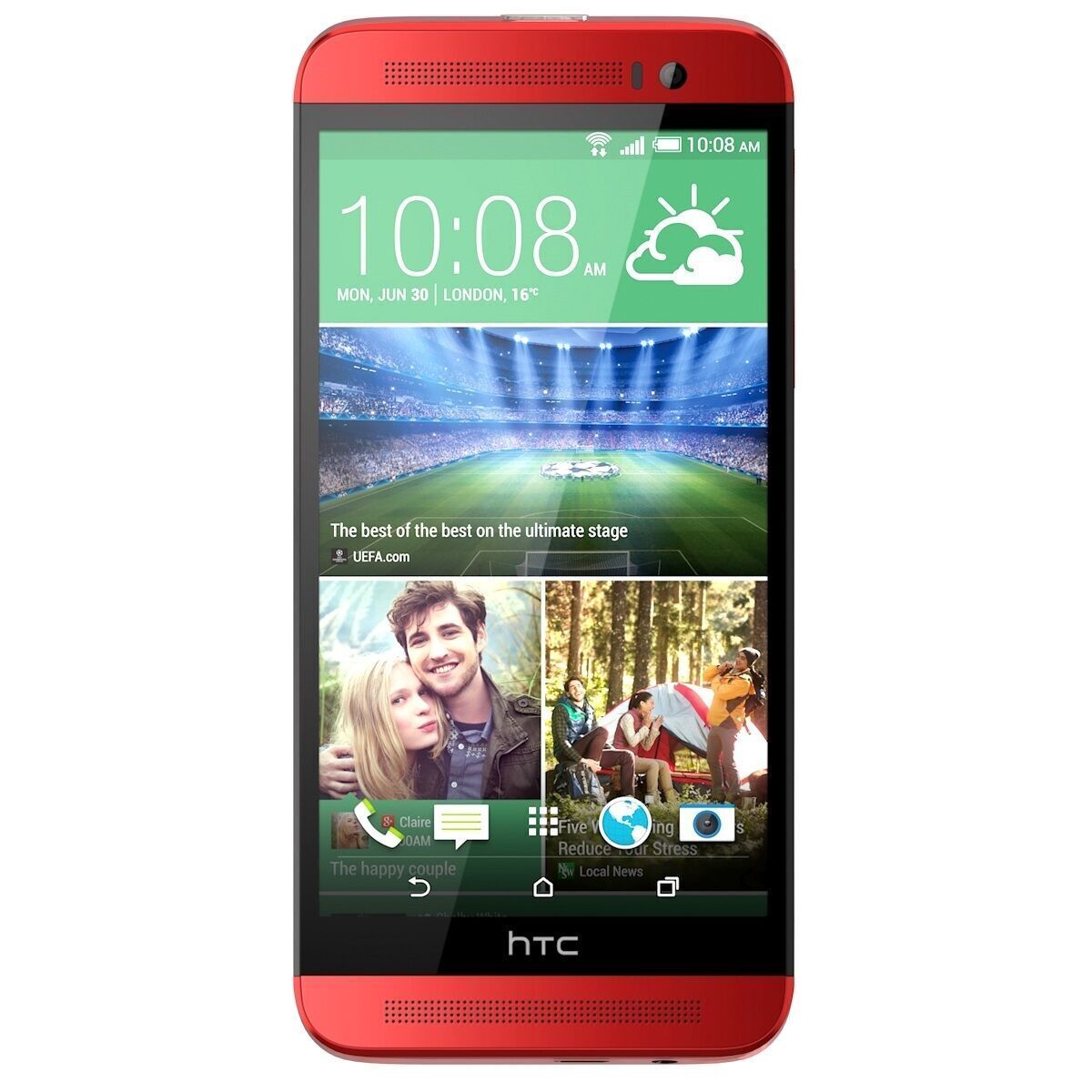 HTC One E8 red 3D model_3