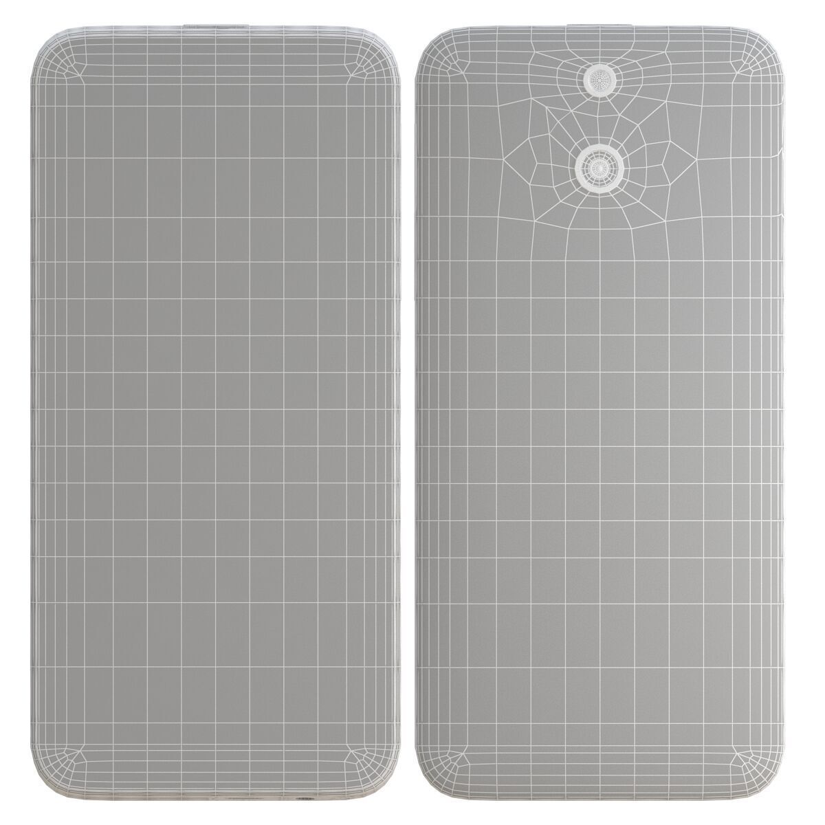 HTC One E8 red 3D model_12