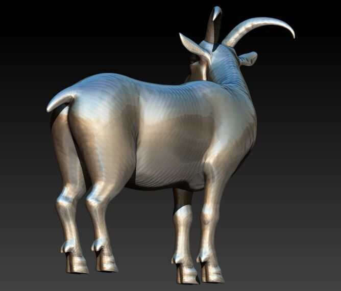 Goat Pendant 3D print model_24