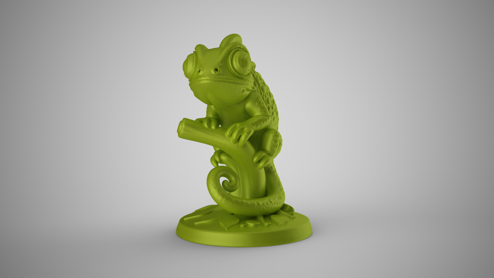 Chameleon Decor 3D print model_4