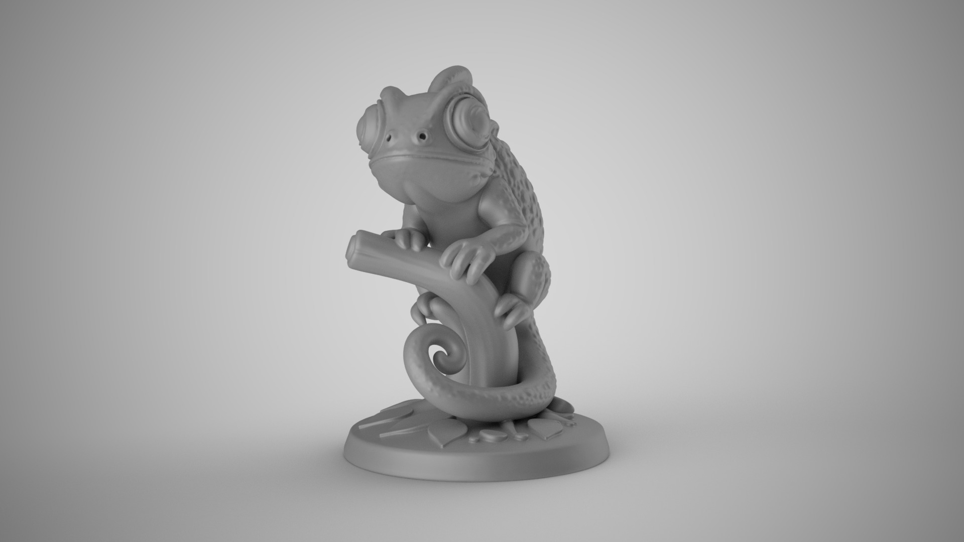 Chameleon Decor 3D print model_3