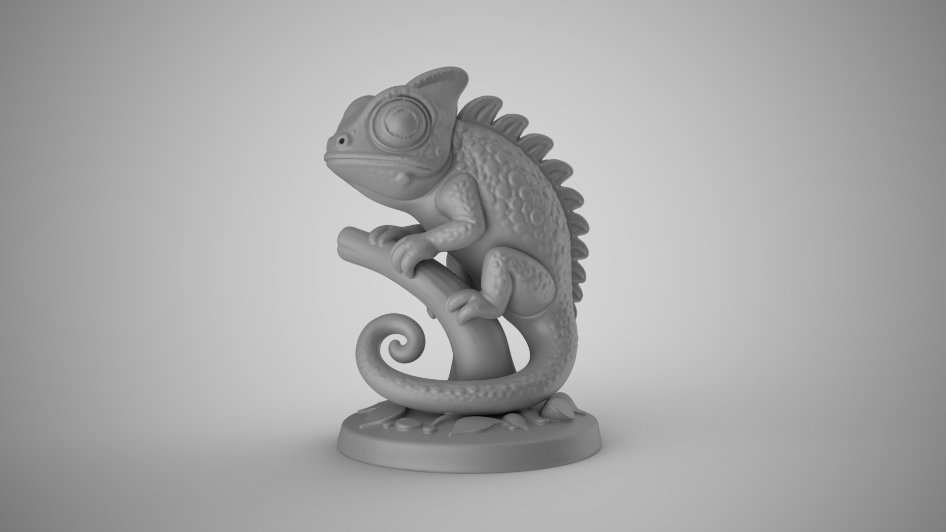 Chameleon Decor 3D print model_2