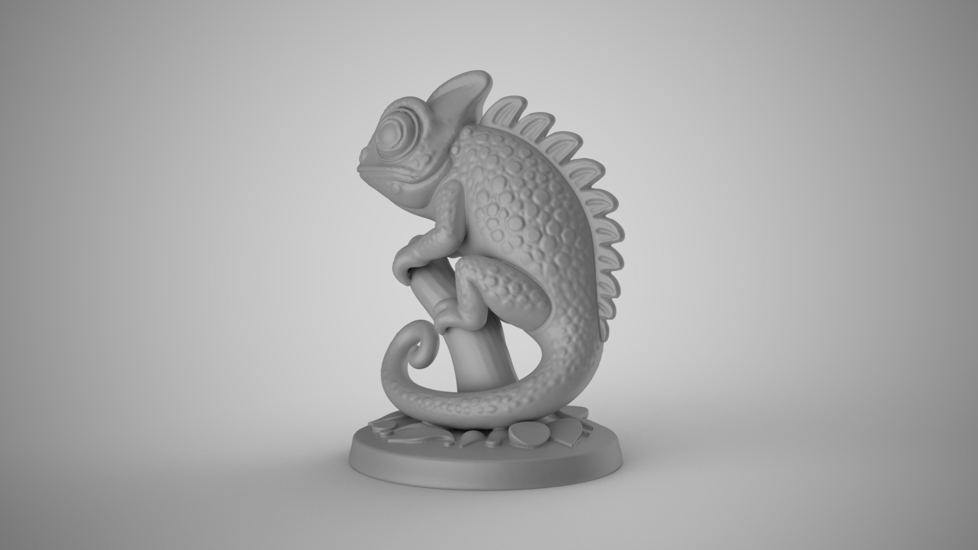 Chameleon Decor 3D print model_1