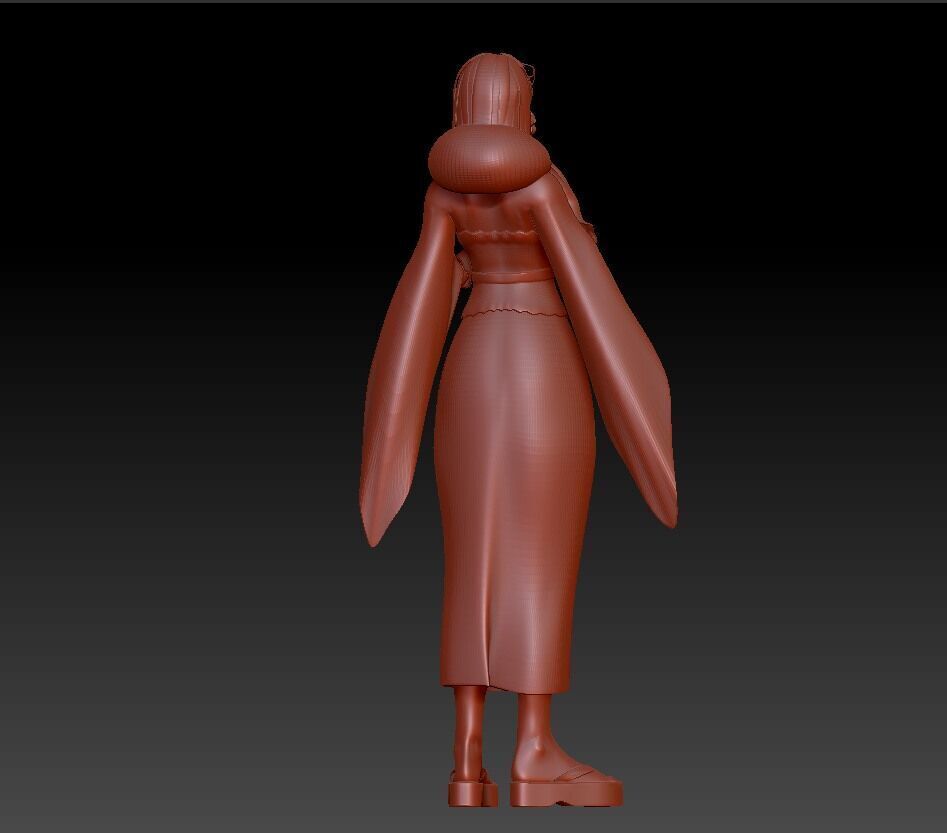 female anime character print 3D print model_4