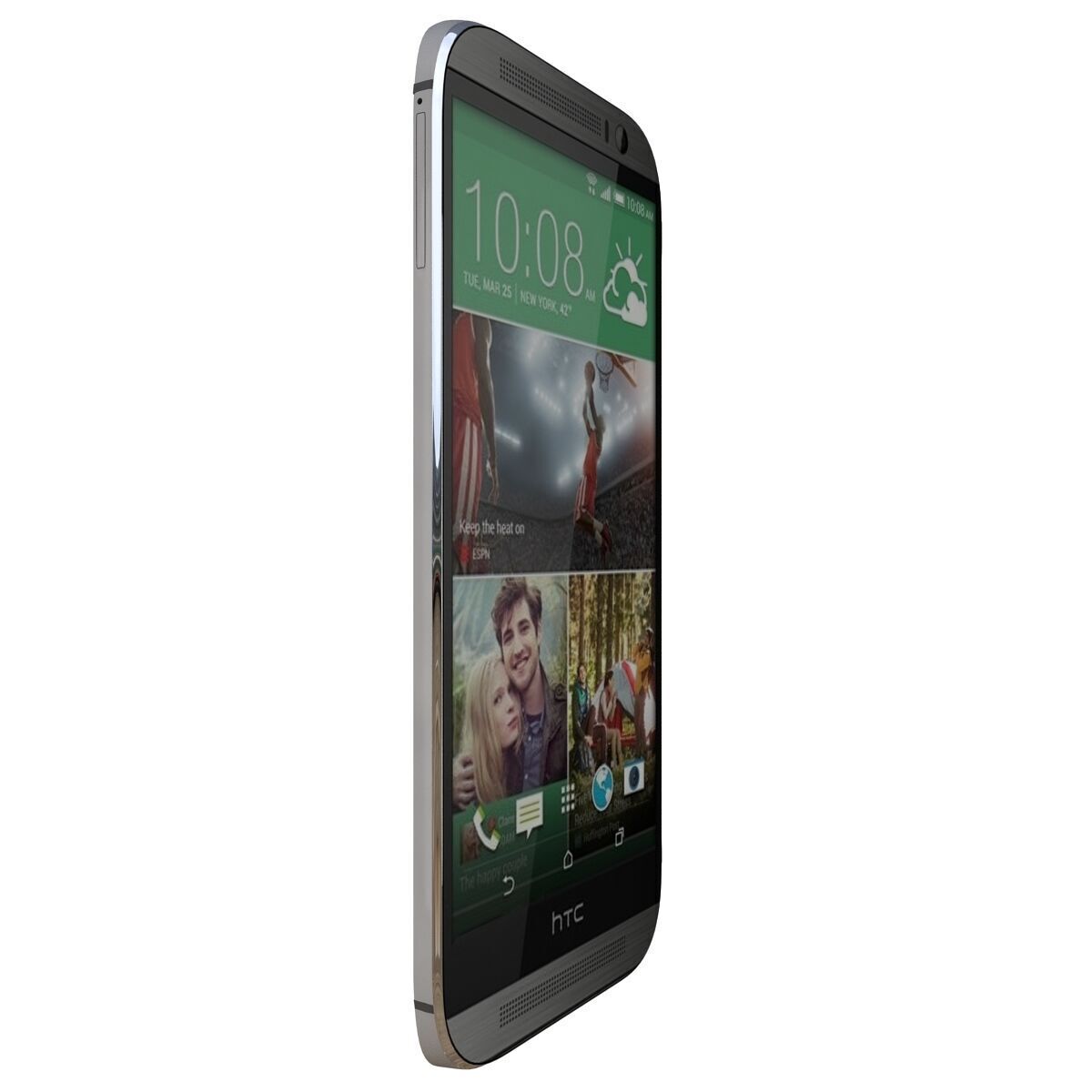 HTC One M8 all color 3D model_8