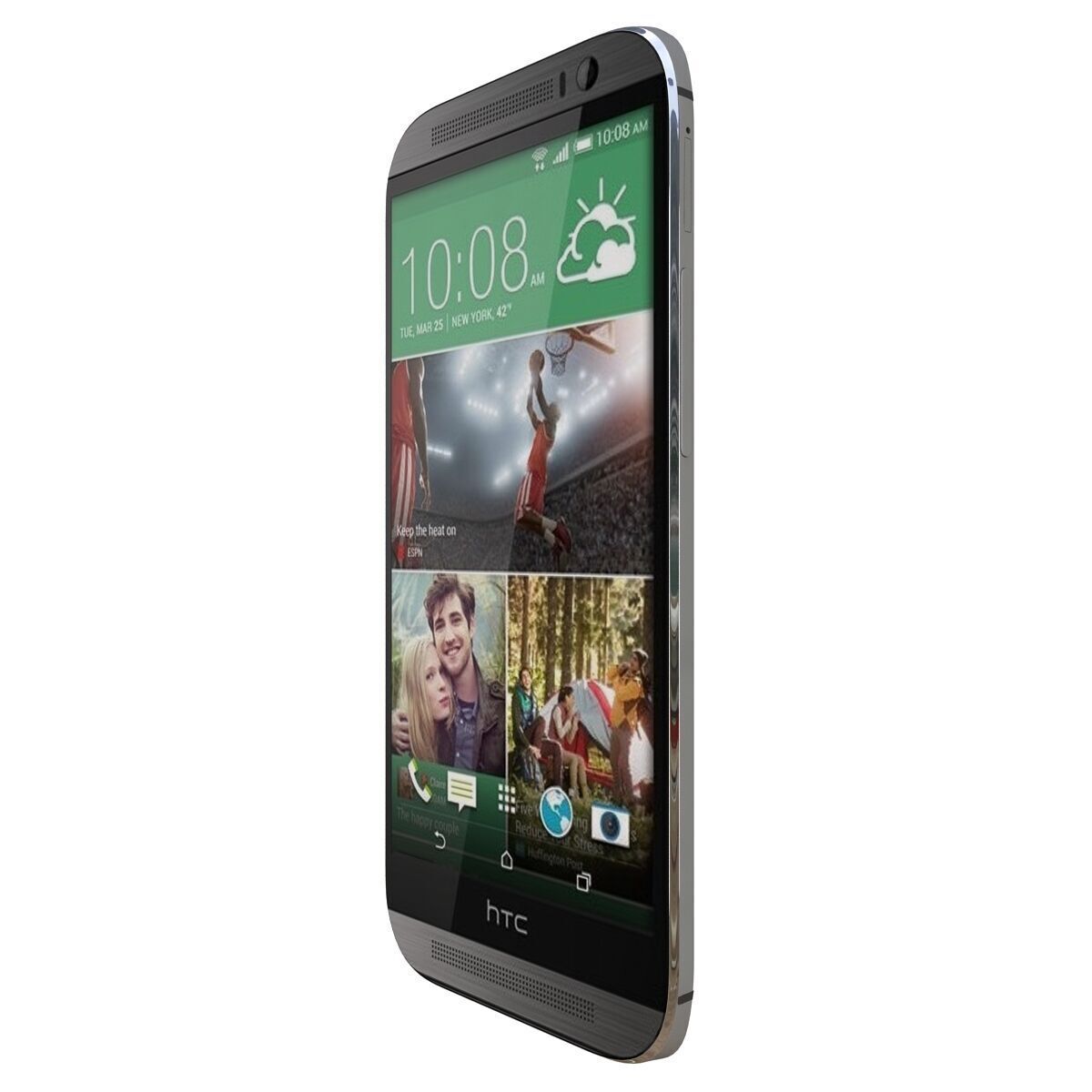 HTC One M8 all color 3D model_7