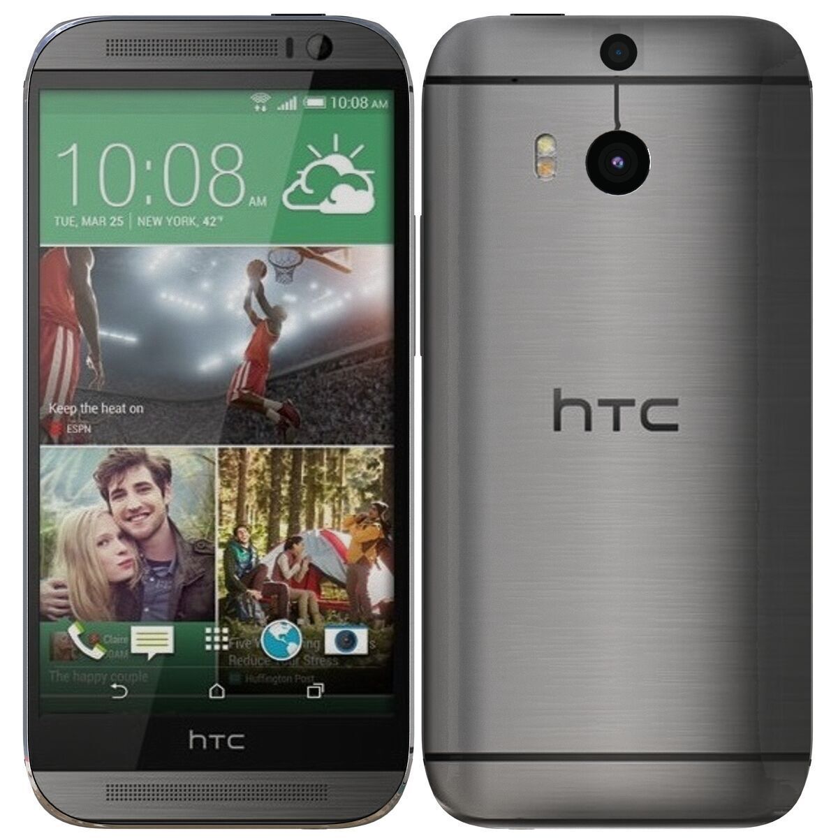 HTC One M8 all color 3D model_4