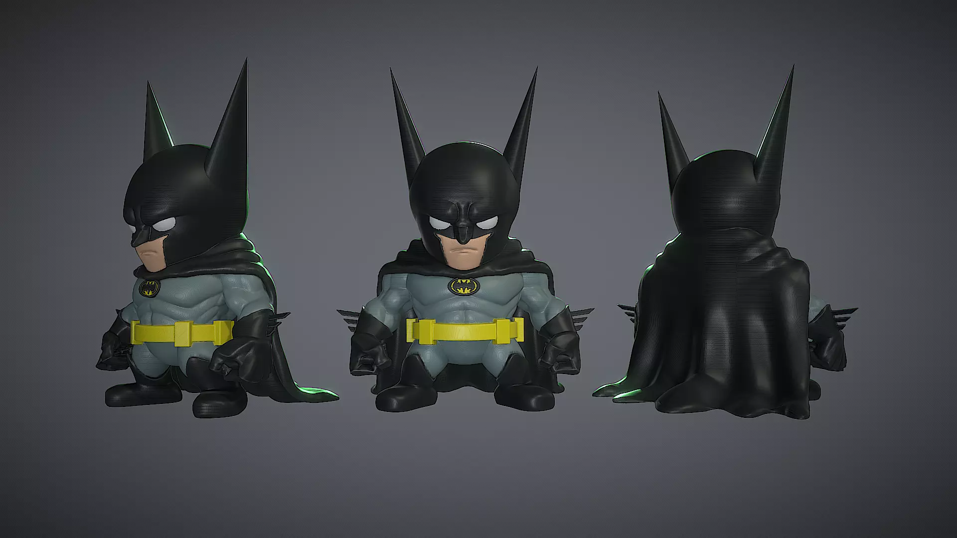 Batman chibi 3d printable model 3D print model_0