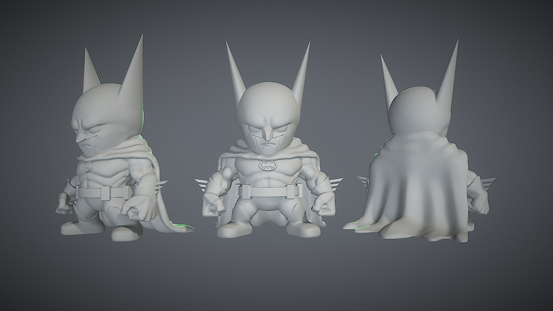 Batman chibi 3d printable model 3D print model_1