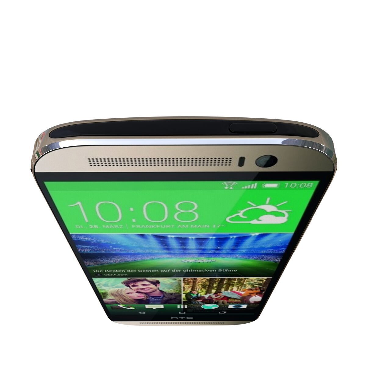 HTC One M8 Amber Gold 3D model_7