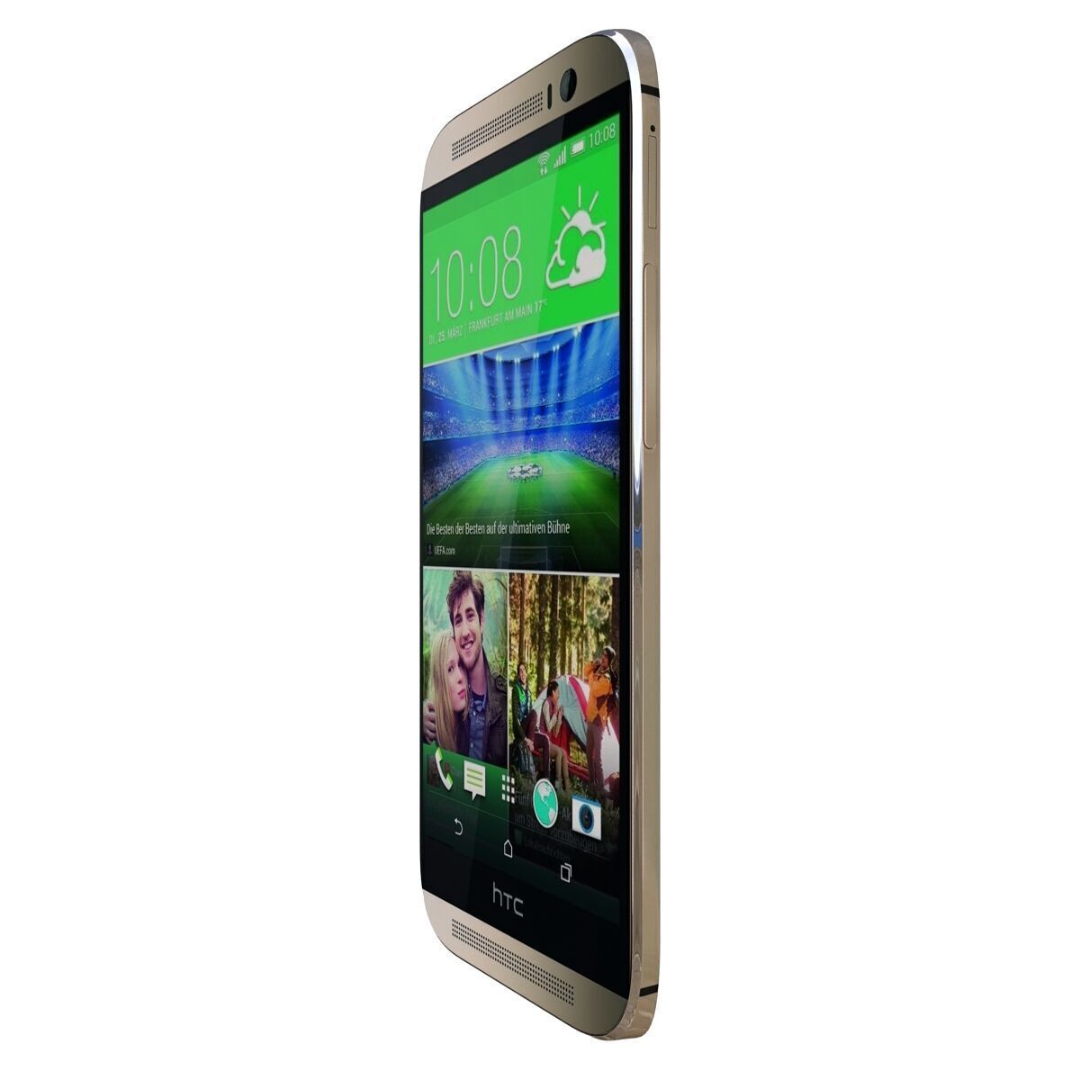 HTC One M8 Amber Gold 3D model_5