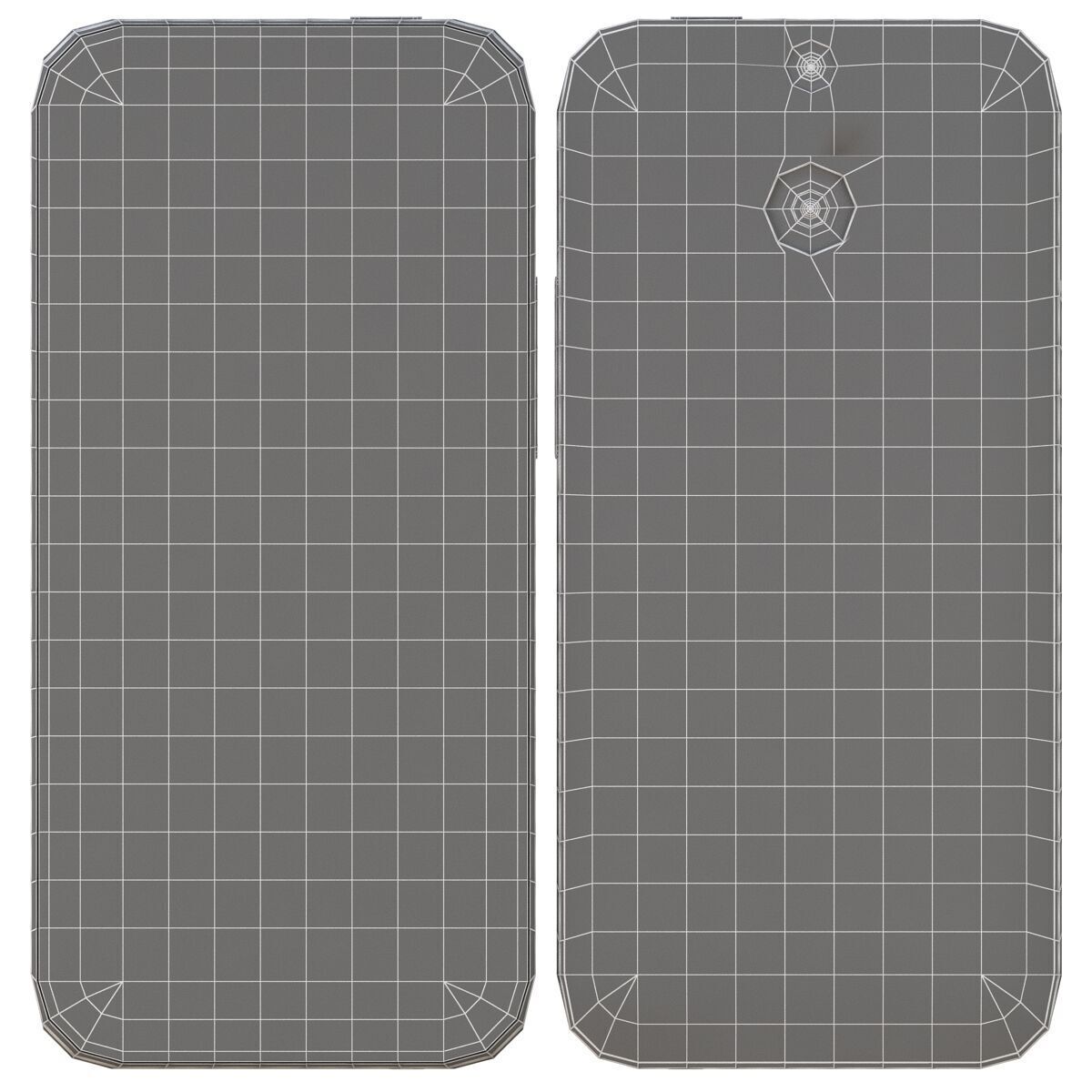 HTC One M8 Amber Gold 3D model_11