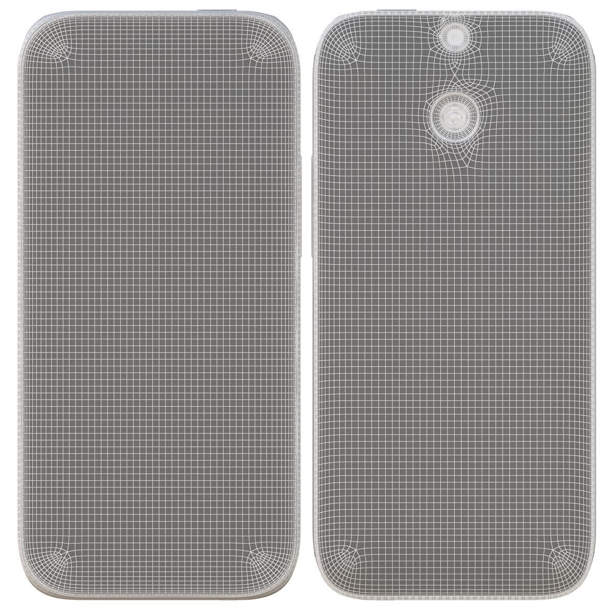 HTC One M8 Amber Gold 3D model_9