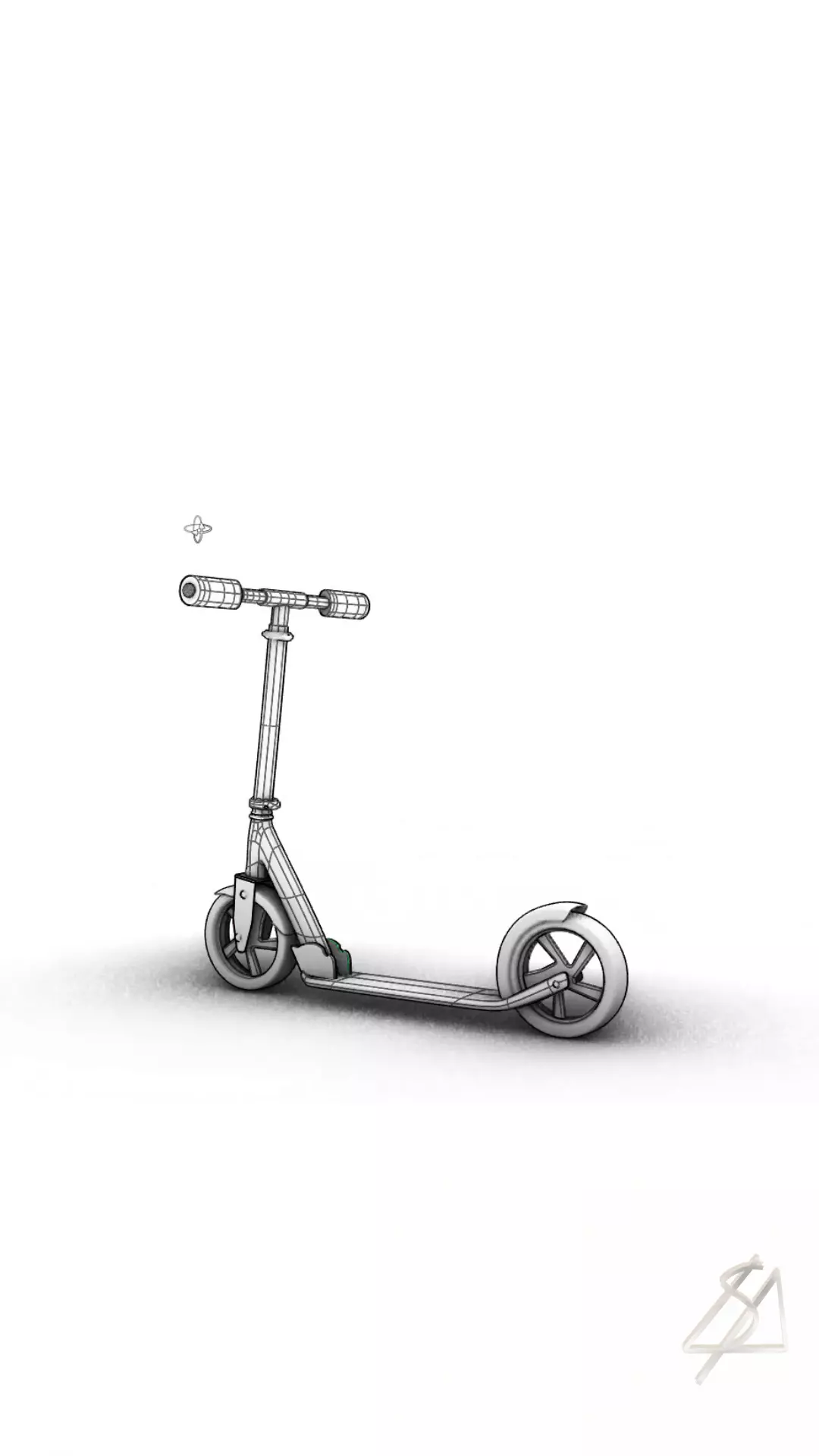 Scooter Model 3D model_0