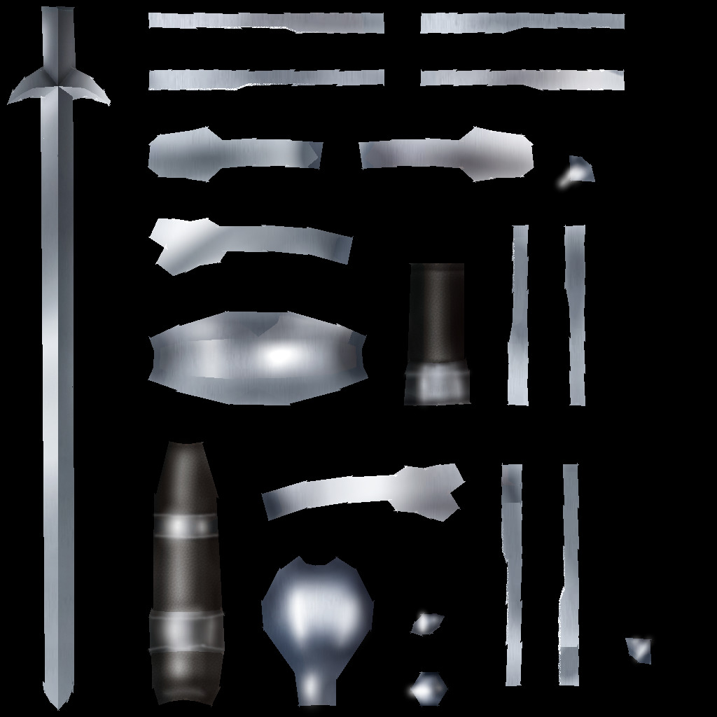 Hand Painted Swords Pack 6 Low-poly 3D model_14