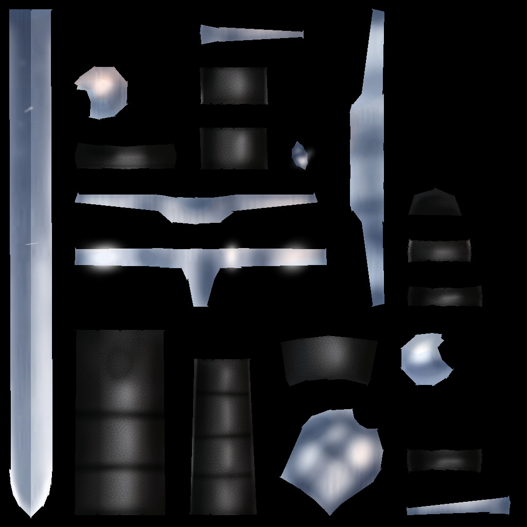 Hand Painted Swords Pack 6 Low-poly 3D model_12