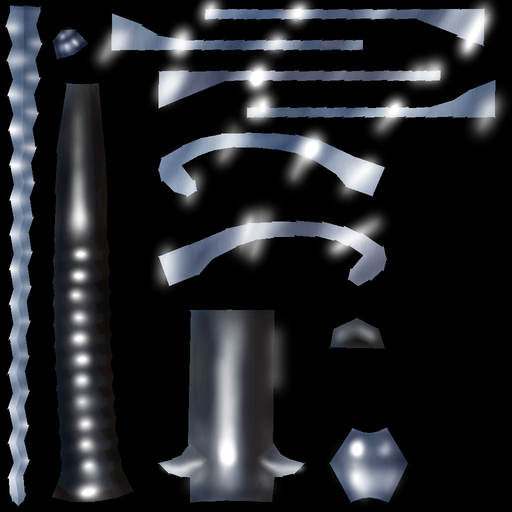 Hand Painted Swords Pack 6 Low-poly 3D model_16