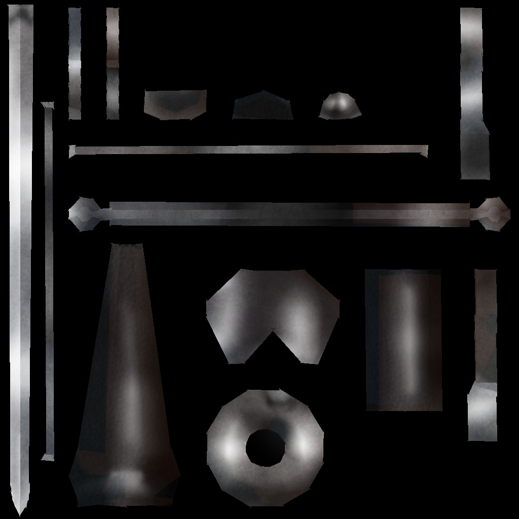 Hand Painted Swords Pack 6 Low-poly 3D model_18