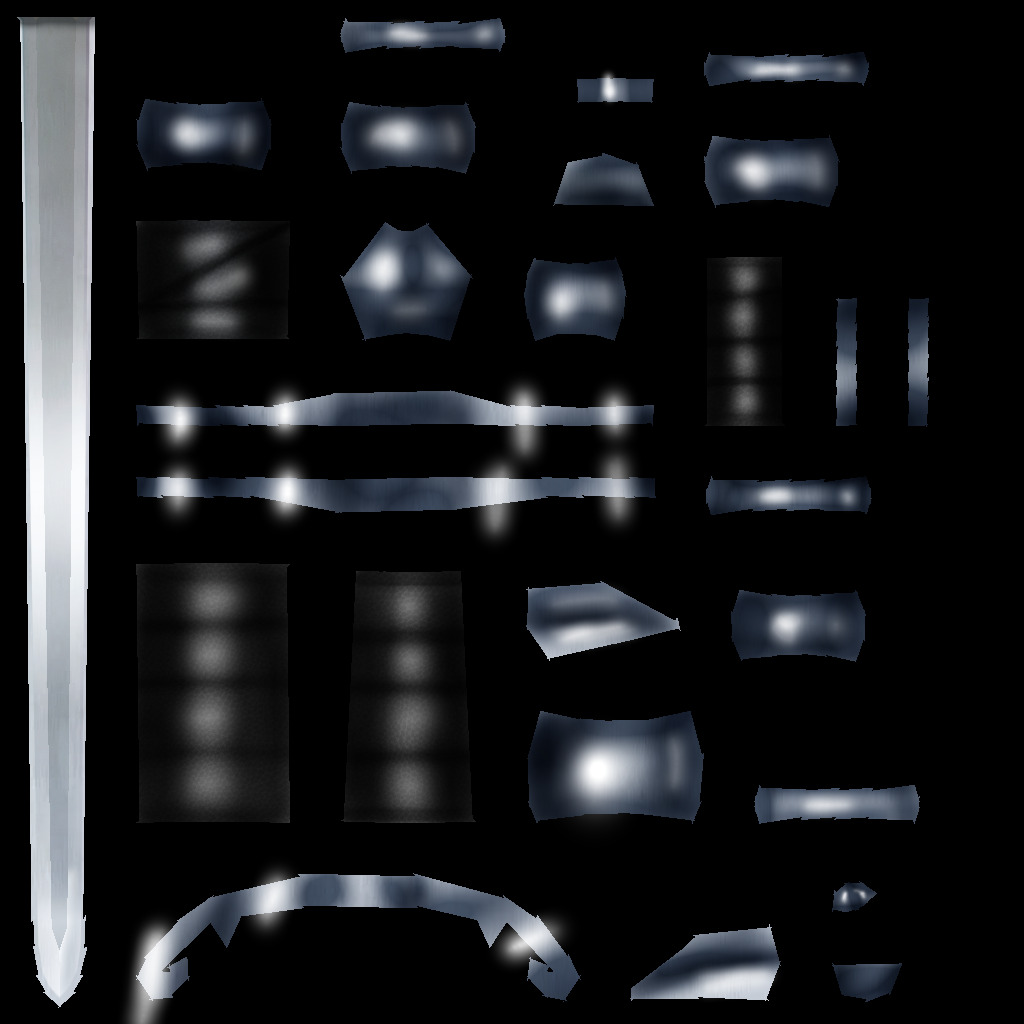 Hand Painted Swords Pack 6 Low-poly 3D model_15
