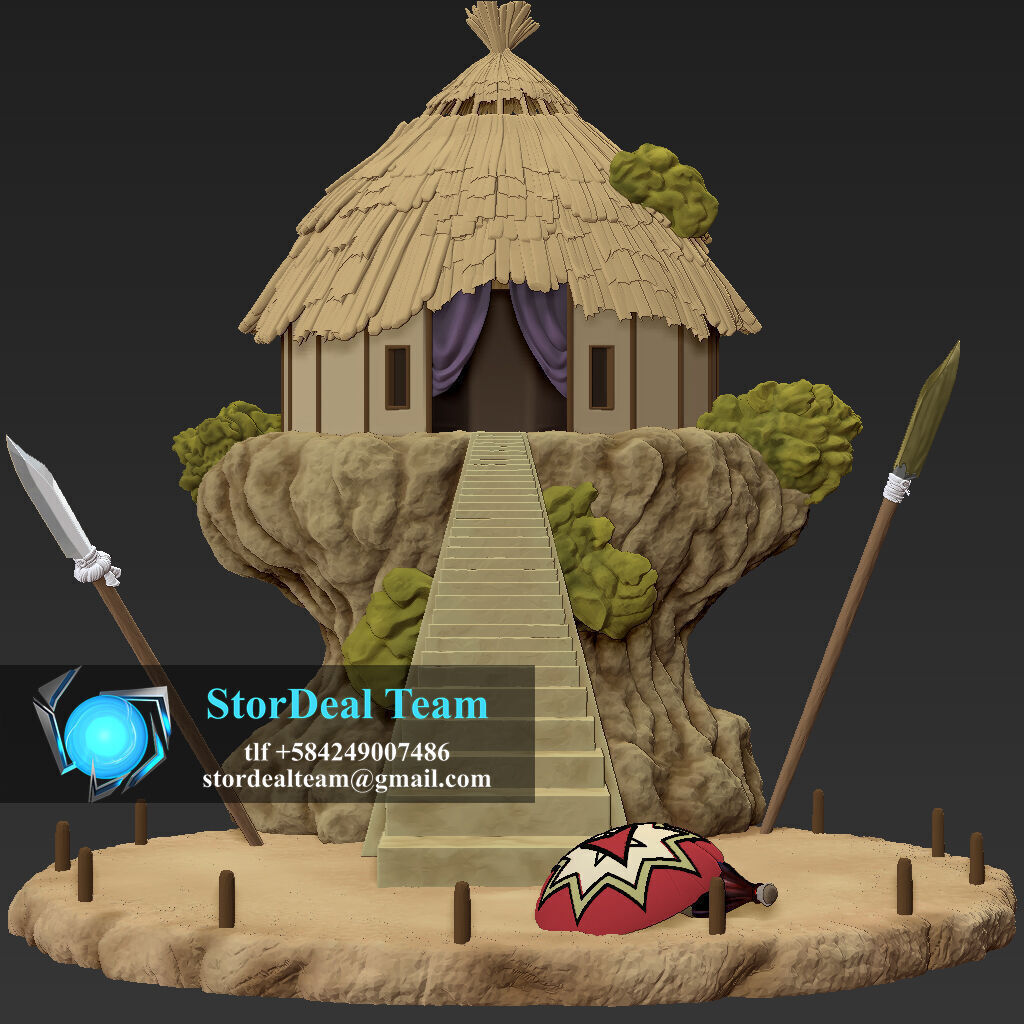 Diorama Kohaku Senku Chrome  Dr Stone  STL 3D print model_1