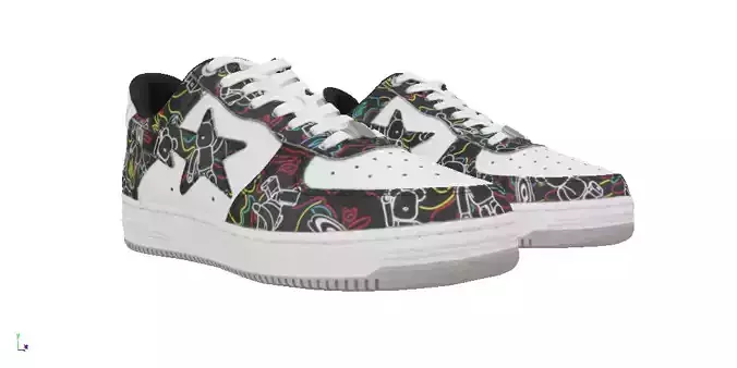 Medicom Toy Exhibition x A Bathing Bape STA Low-poly 3D model
