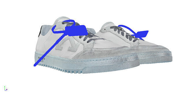 OFF-WHITE Carryover skate sneaker Low-poly 3D model
