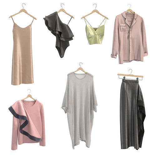 Women Clothing Collection 23 3D model