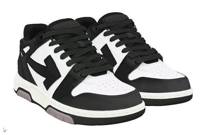 OFF-WHITE Out Of Office Low-poly 3D model