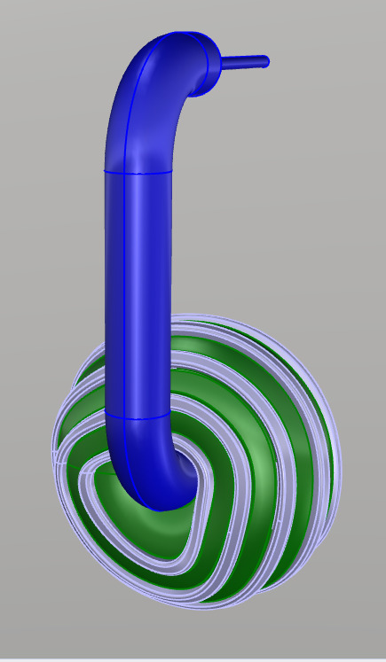 Earrings modified lines 3D model_1