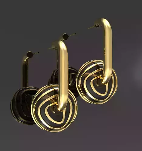 Earrings modified lines