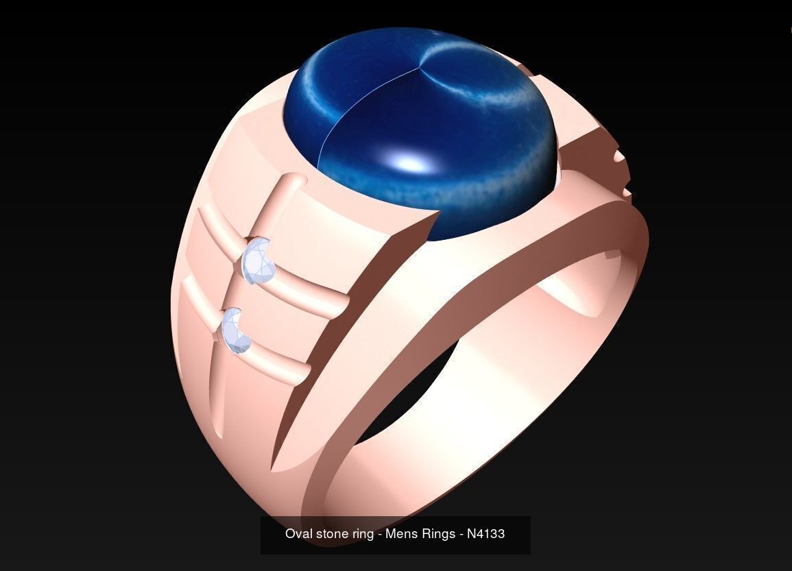 100 Mens Rings - Collection 3d Model - ME03 _37