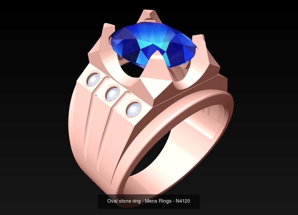 100 Mens Rings - Collection 3d Model - ME03 _38