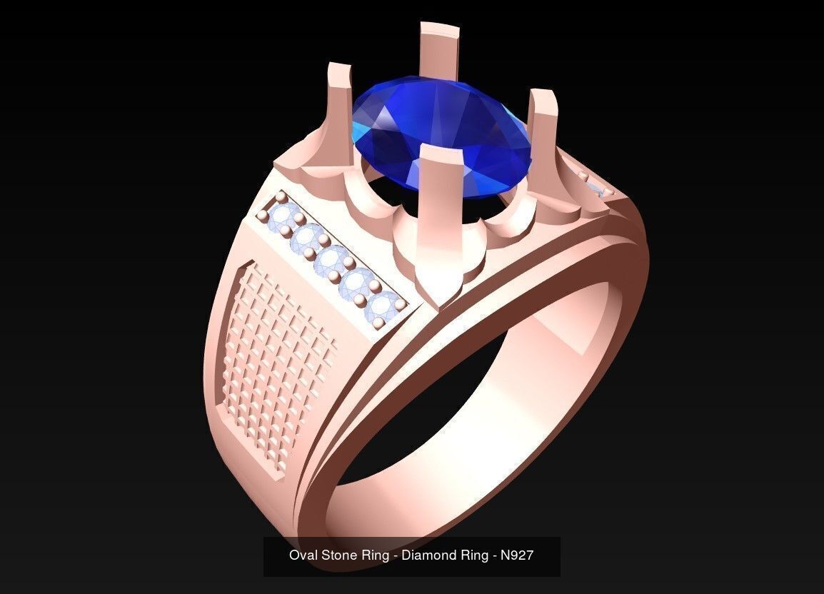 100 Mens Rings - Collection 3d Model - ME03 _67