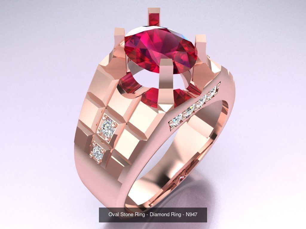 100 Mens Rings - Collection 3d Model - ME03 _103