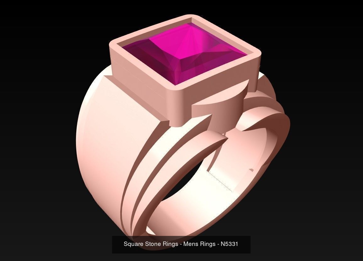 100 Mens Rings - Collection 3d Model - ME03 _61