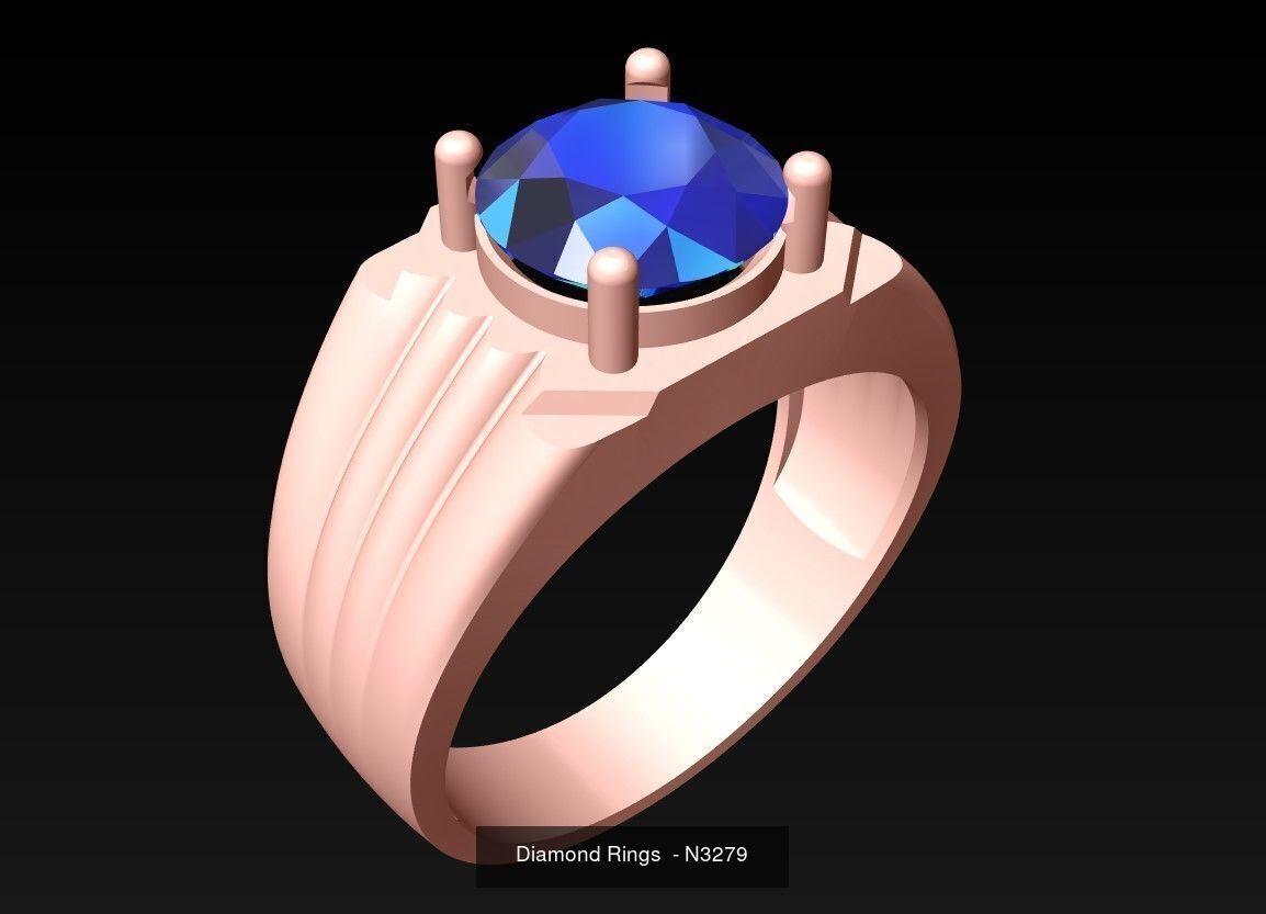 100 Mens Rings - Collection 3d Model - ME03 _21