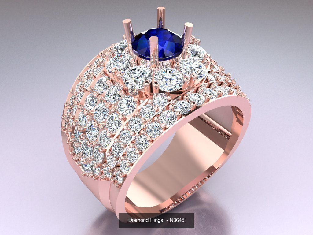 100 Mens Rings - Collection 3d Model - ME03 _92