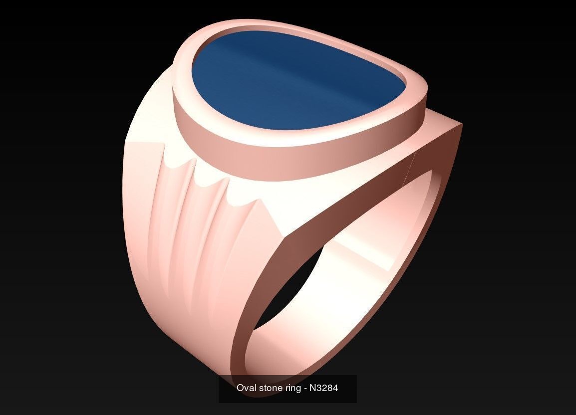 100 Mens Rings - Collection 3d Model - ME03 _19