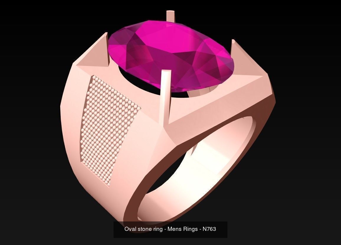 100 Mens Rings - Collection 3d Model - ME03 _70