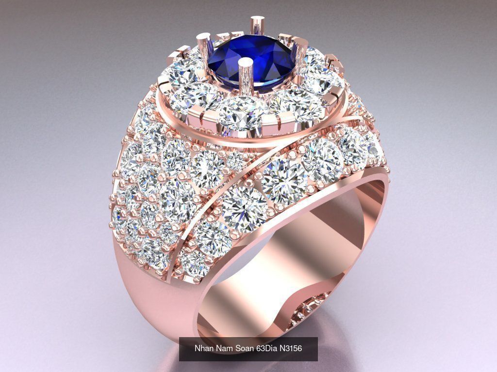 100 Mens Rings - Collection 3d Model - ME03 _89