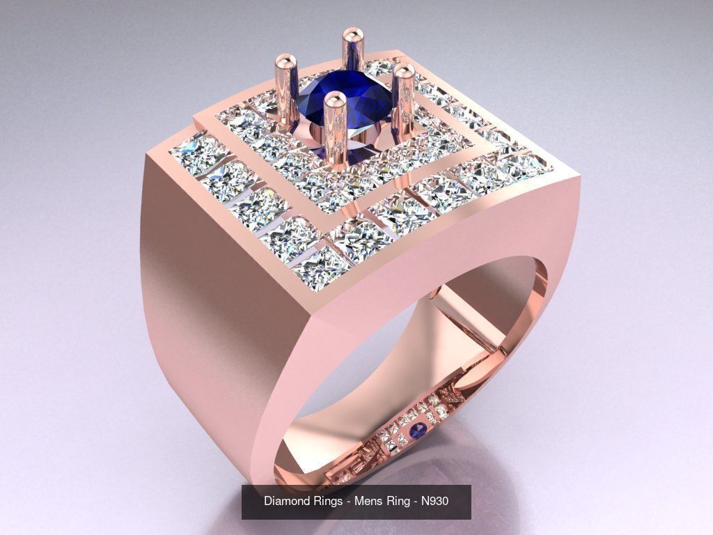 100 Mens Rings - Collection 3d Model - ME03 _111