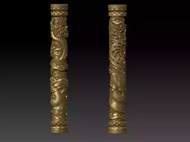 Dragon and Phoenix Pillars
