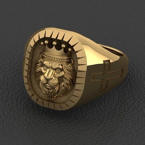 LION RING 3D print model