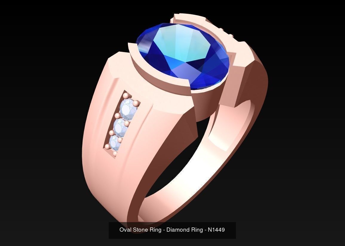 100 Mens Rings - Collection 3d Model - ME04 _100