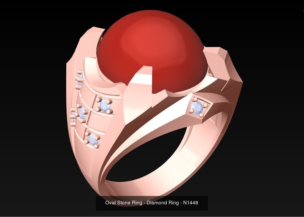 100 Mens Rings - Collection 3d Model - ME04 _105