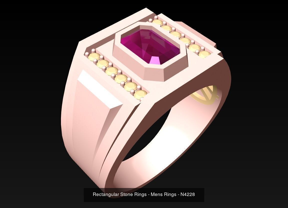 100 Mens Rings - Collection 3d Model - ME04 _46