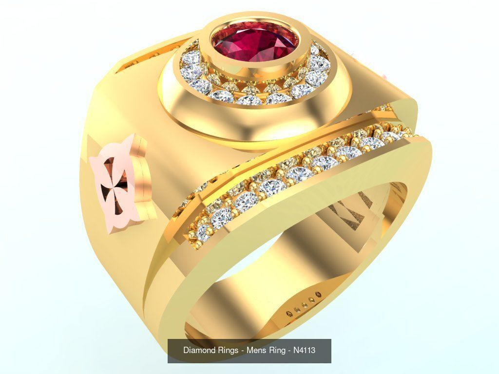 100 Mens Rings - Collection 3d Model - ME04 _54