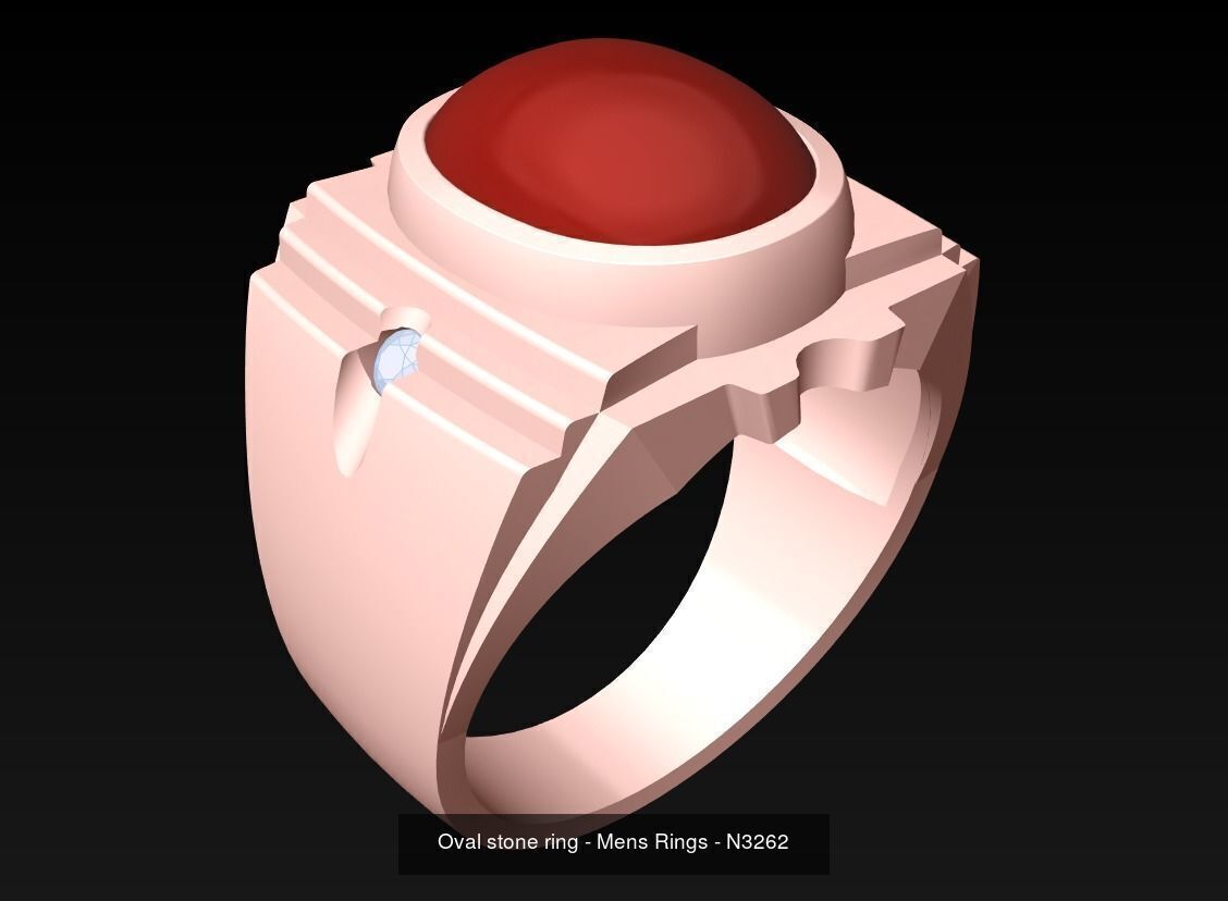 100 Mens Rings - Collection 3d Model - ME04 _22