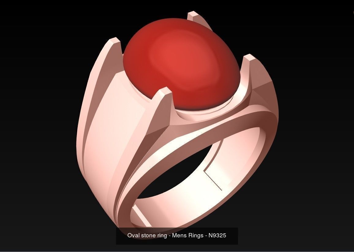 100 Mens Rings - Collection 3d Model - ME04 _107